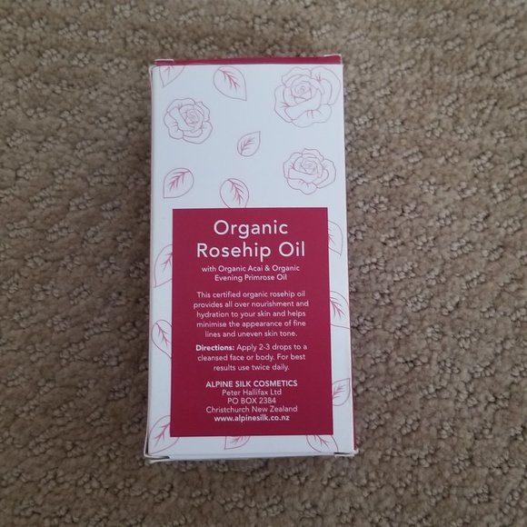 **NIB** Alpine Silk Organic Rosehip Oil .67 fl oz/20ml - Picture 3 of 4